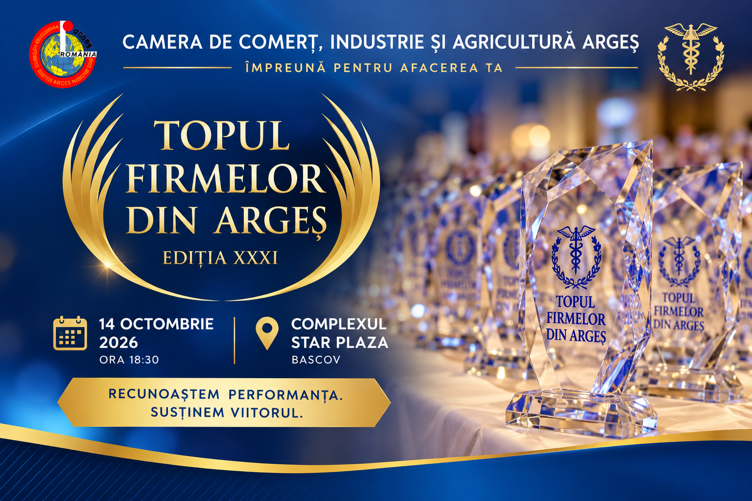 Topul Firmelor din Argeș 2026: peste 1.492 de companii, în centrul galei dedicate performanței economice
